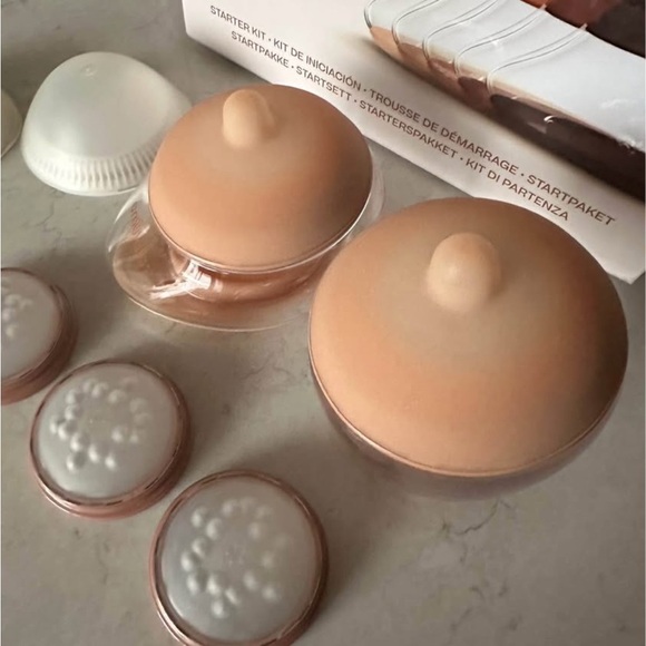 Natural Baby Bottle Set - Cream and Tan - Picture 3 of 3